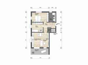 Grundriss EG Wohnung 2