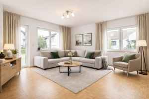 Wohnzimmer EG virtuelle Renovierung und Möblierung