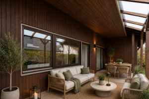 Terrasse möbliert mit KI