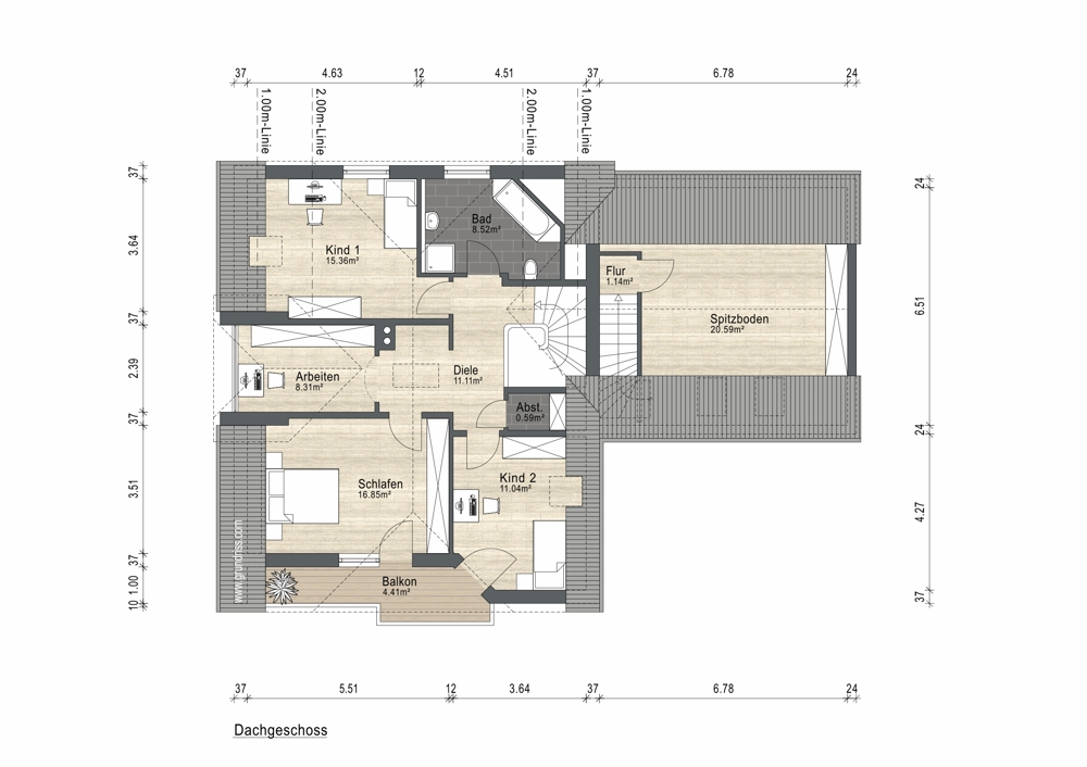 Grundriss DG