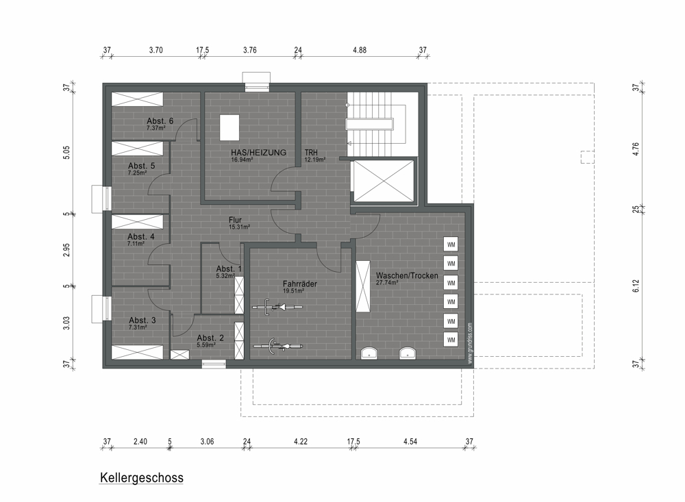 Grundriss Kellergeschoss