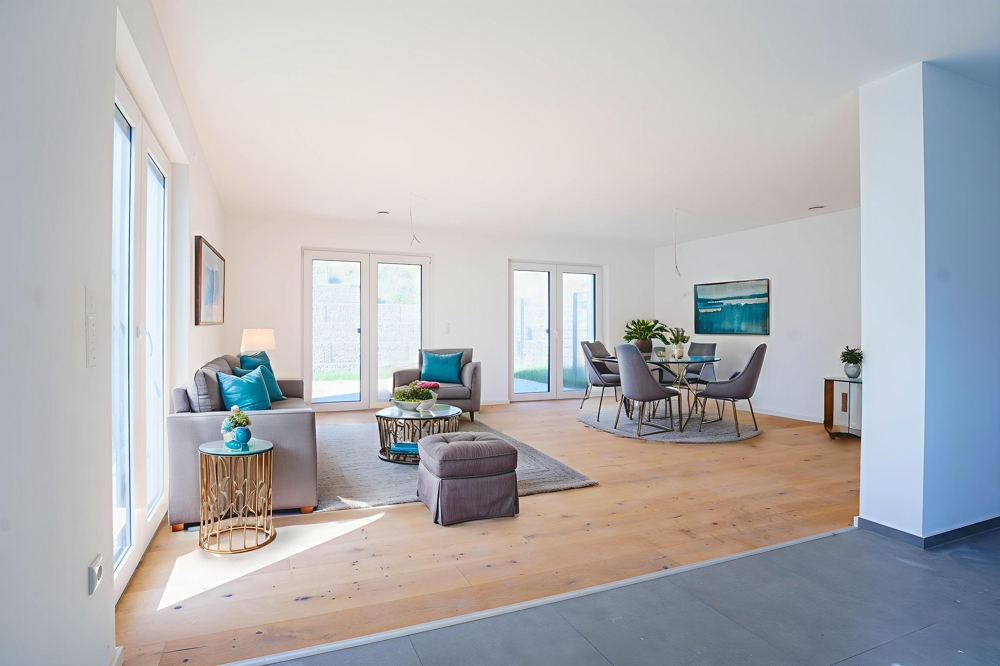 Wohnzimmer Haus a virtuelle Möbelierung