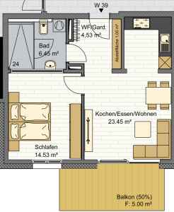 Grundriss Whg. 39