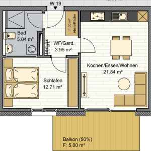 Grundriss Whg. 19