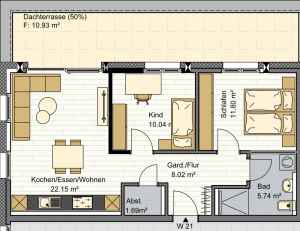Grundriss Whg. 21