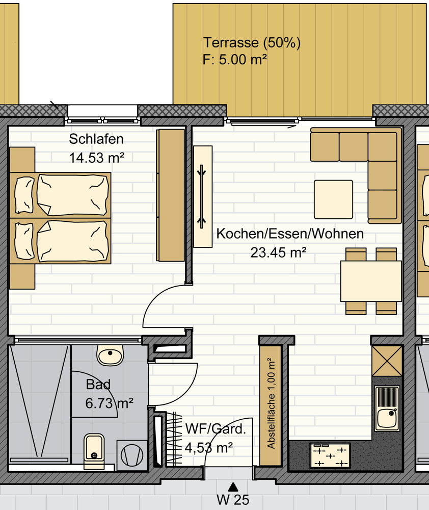 Grundriss Whg. 25