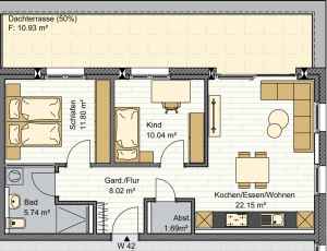 Grundriss Whg. 42