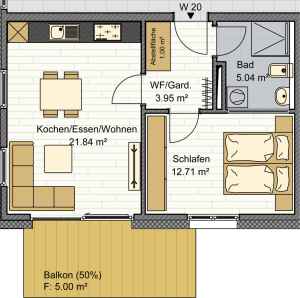 Grundriss Whg. 20