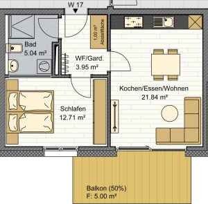 Grundriss Whg. 17
