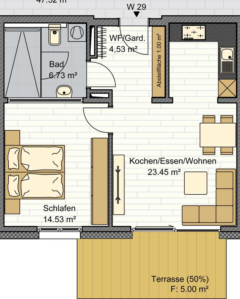 Grundriss Whg. 29