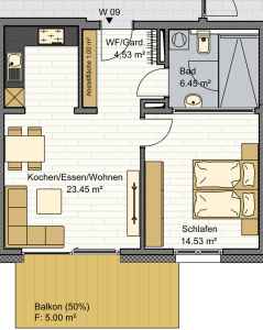 Grundriss Whg. 9