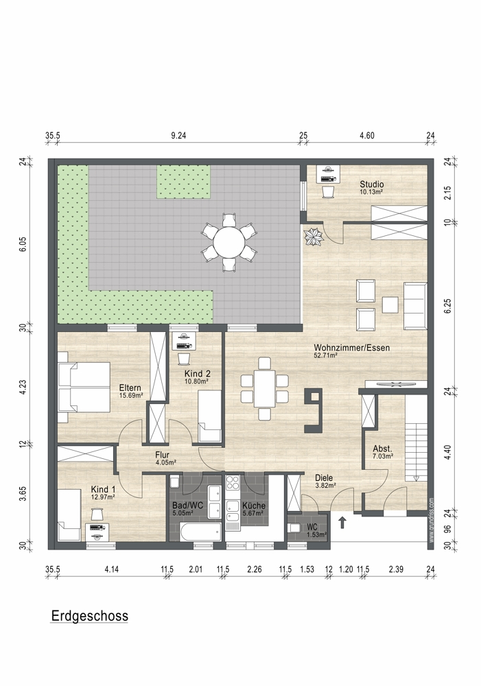 Grundriss EG