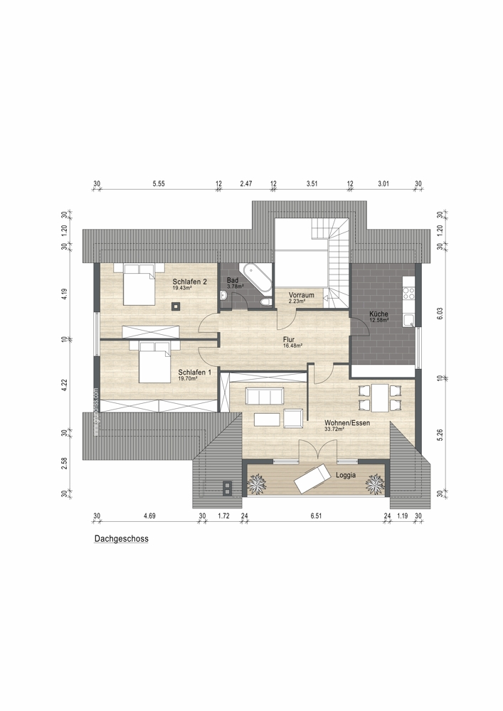 Grundriss DG